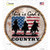 Gods Country Three Horsemen Wholesale Novelty Circle Sticker Decal