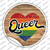 Queer Heart On Wood Wholesale Novelty Circle Sticker Decal