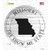 Missouri Show Me State Wholesale Novelty Circle Sticker Decal