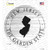 New Jersey Garden State Wholesale Novelty Circle Sticker Decal