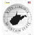 West Virginia Mountain State Wholeslae Novelty Circle Sticker Decal