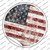 American Flag Smudged Rusty Wholesale Novelty Circle Sticker Decal