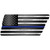 Thin Blue Line American Flag Novelty Metal Tennessee License Plate Tag