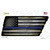 Thin Blue Line American Flag Novelty Rusty Effect Metal Tennessee License Plate Tag