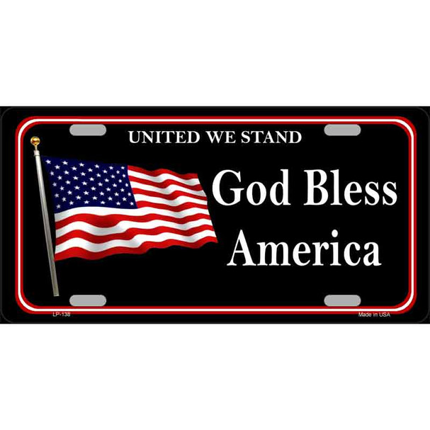 God Bless America Wholesale Metal Novelty License Plate