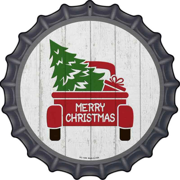 Christmas Tree In Truck Bed Wholesale Novelty Metal Bottle Cap Sign