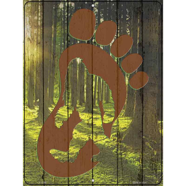 Bigfoot Foot Print Wholesale Novelty Metal Parking Sign