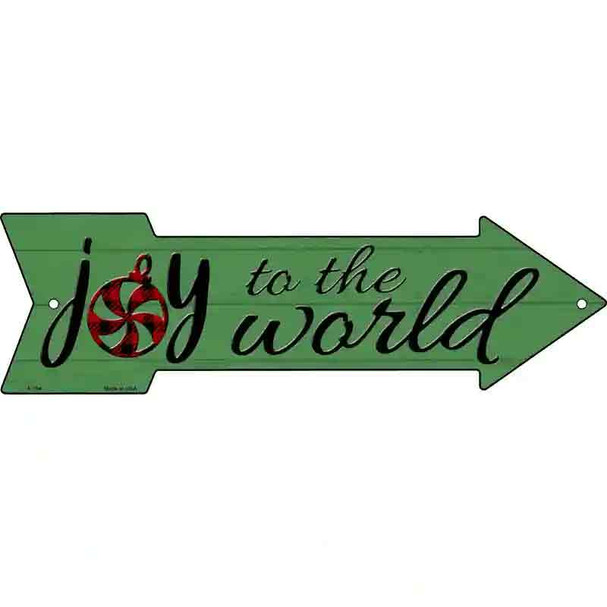 Joy To The World Wholesale Novelty Metal Arrow Sign