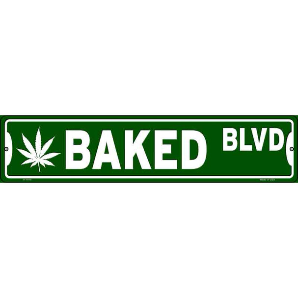 Baked Blvd Wholesale Novelty Metal Street Sign