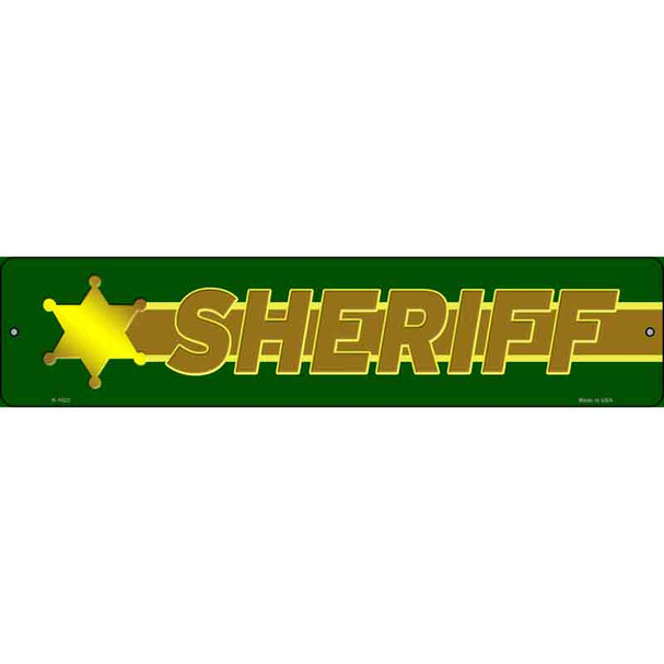 Sheriff Thin Brown Line Wholesale Novelty Metal Street Sign