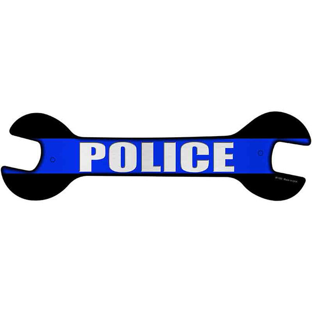 Police Thin Blue Line Wholesale Novelty Metal Wrench Sign