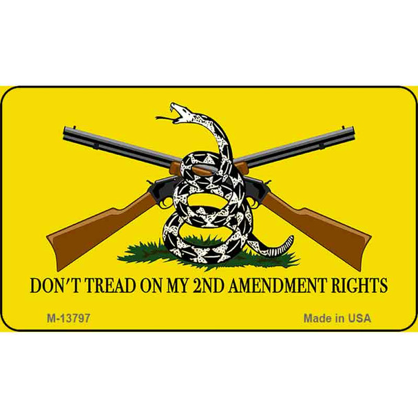 Dont Tread On My 2nd Amendment Wholesale Novelty Metal Magnet