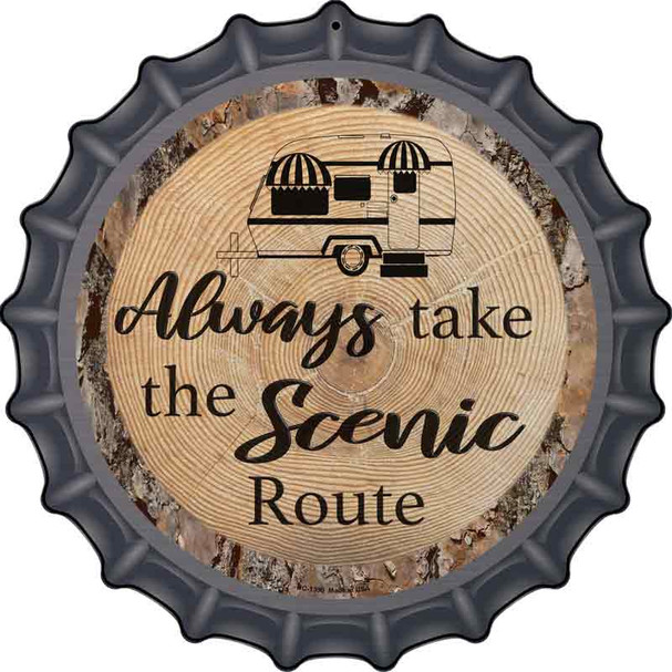 Scenic Route Wholesale Novelty Metal Bottle Cap Sign