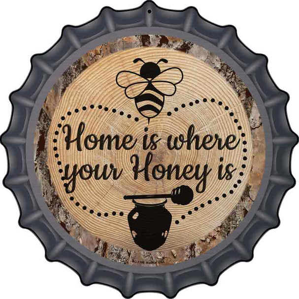 Honey is Home Wholesale Novelty Metal Bottle Cap Sign