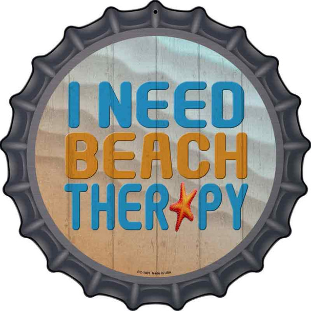 I Need Beach Therapy Wholesale Novelty Metal Bottle Cap Sign