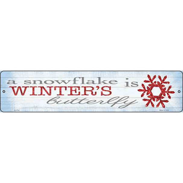 Winters Butterfly Wholesale Novelty Metal Street Sign