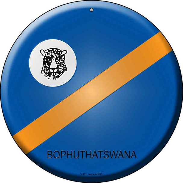Bophuthatswana Country Wholesale Novelty Metal Circular Sign