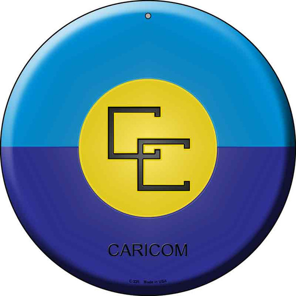 Caricorn Country Wholesale Novelty Metal Circular Sign