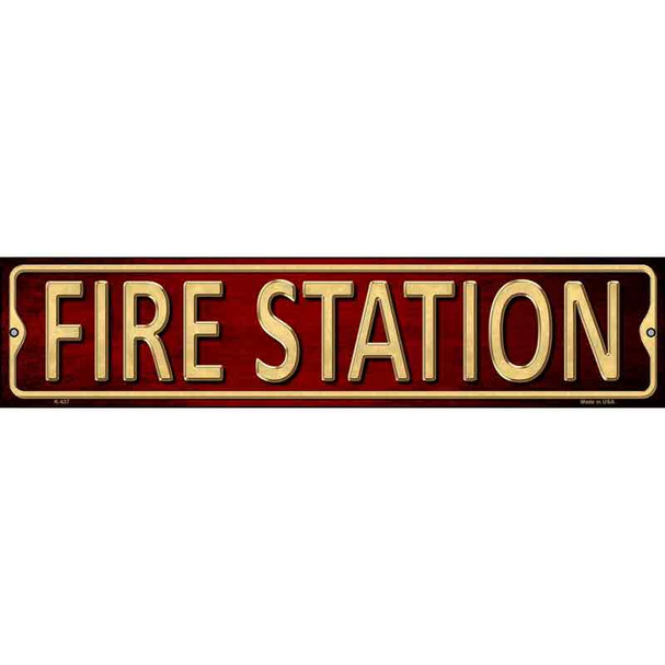 Fire Station Wholesale Metal Novelty Street Sign