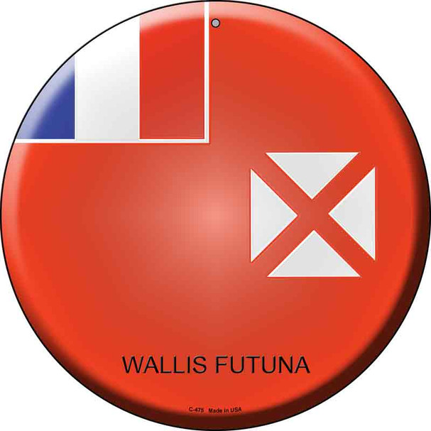 Wallis Futuna Country Wholesale Novelty Metal Circular Sign