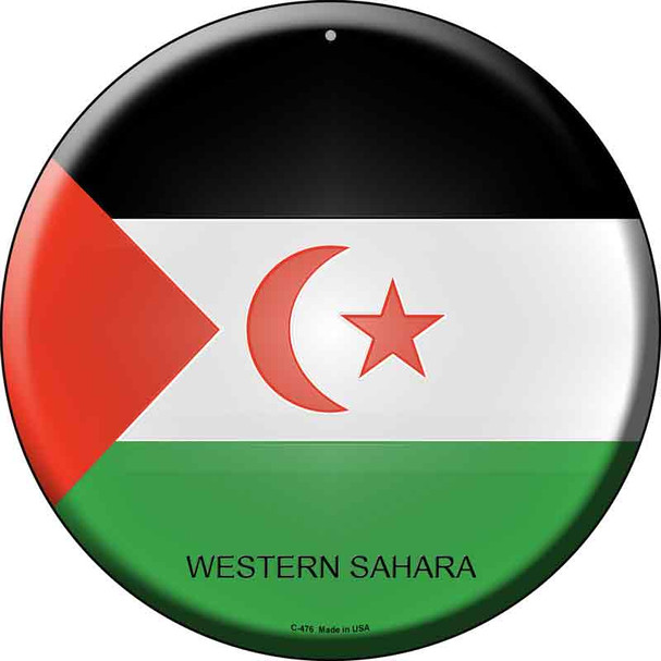 Western Sahara Country Wholesale Novelty Metal Circular Sign