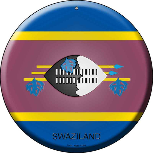 Swaziland Country Wholesale Novelty Metal Circular Sign