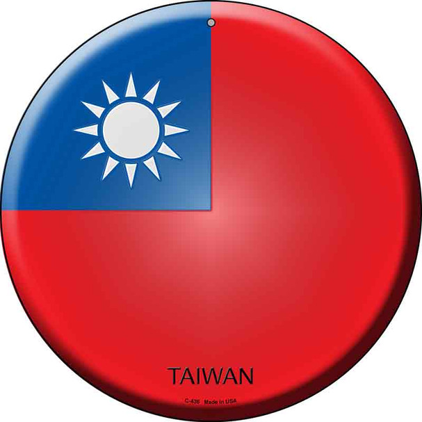 Taiwan Country Wholesale Novelty Metal Circular Sign
