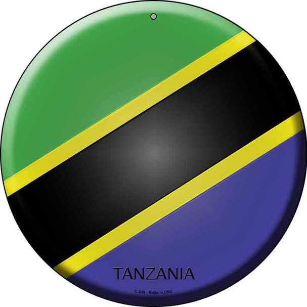 Tanzania Country Wholesale Novelty Metal Circular Sign