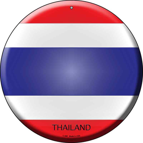 Thailand Country Wholesale Novelty Metal Circular Sign