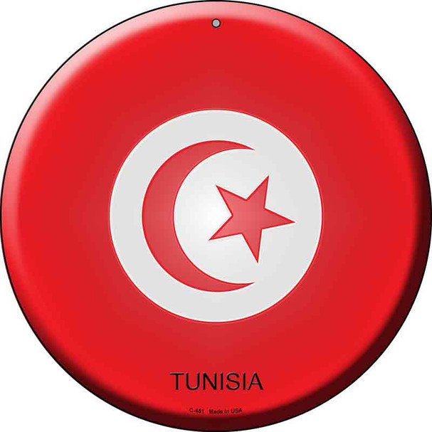 Tunisia Country Wholesale Novelty Metal Circular Sign