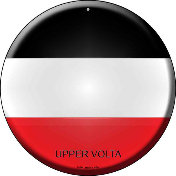 Upper Volta Country Wholesale Novelty Metal Circular Sign