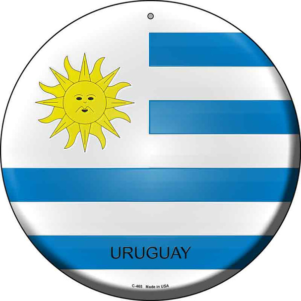 Uruguay Country Wholesale Novelty Metal Circular Sign