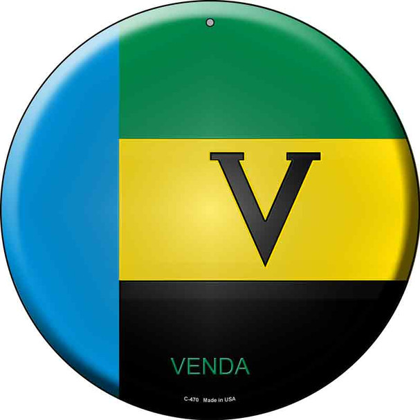 Venda Country Country Wholesale Novelty Metal Circular Sign