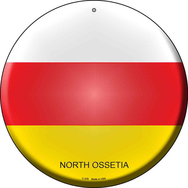 North Ossetia Country Wholesale Novelty Metal Circular Sign