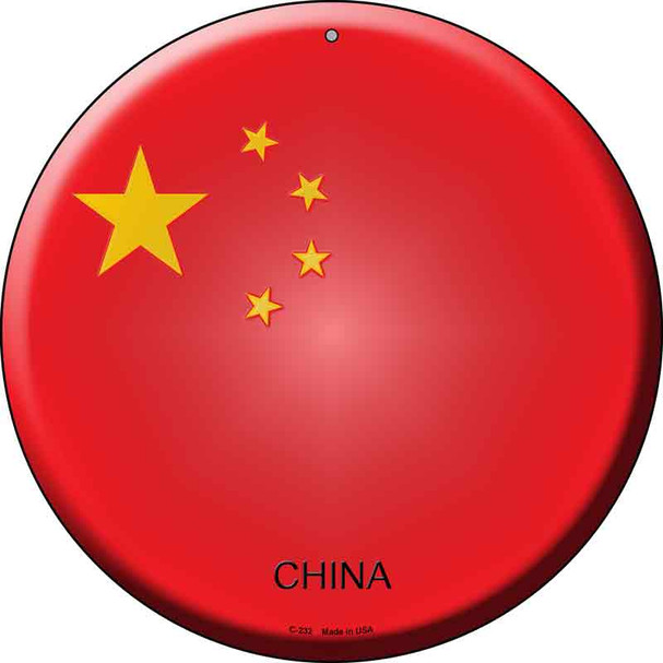 China Country Wholesale Novelty Metal Circular Sign