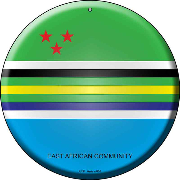 East African Community Country Wholesale Novelty Metal Circular Sign