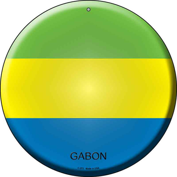 Gabon Country Wholesale Novelty Metal Circular Sign