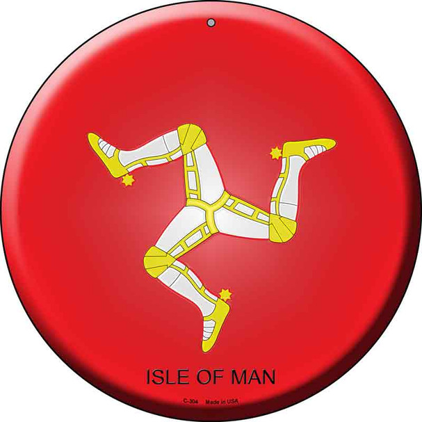 Isle Of Man Country Wholesale Novelty Metal Circular Sign