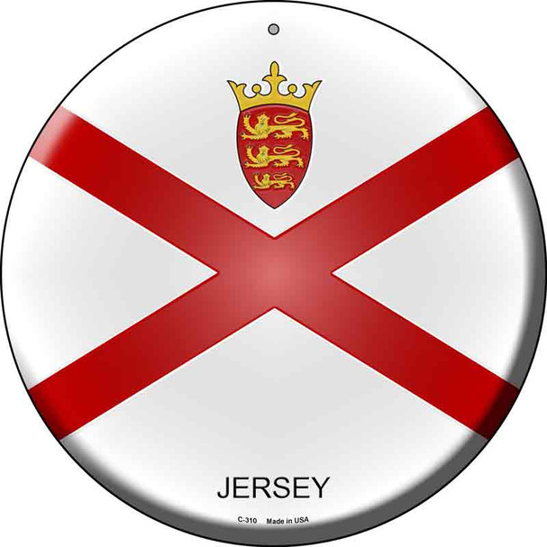 Jersey Country Wholesale Novelty Metal Circular Sign