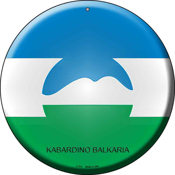 Kabardino Balkaria Country Wholesale Novelty Metal Circular Sign