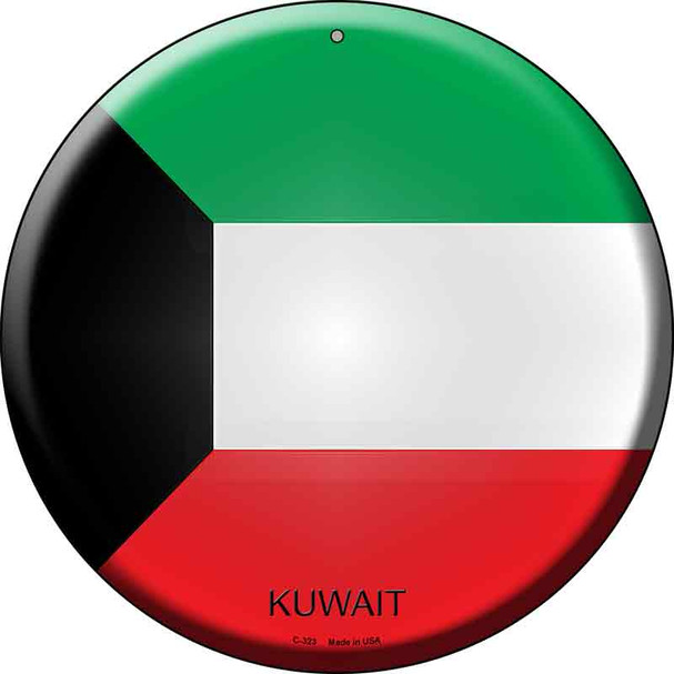 Kuwait Country Wholesale Novelty Metal Circular Sign