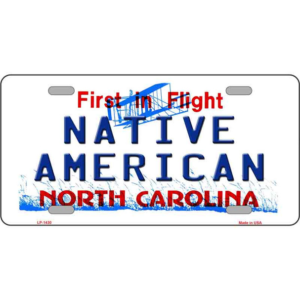 North Carolina Native American Wholesale Metal Novelty License Plate