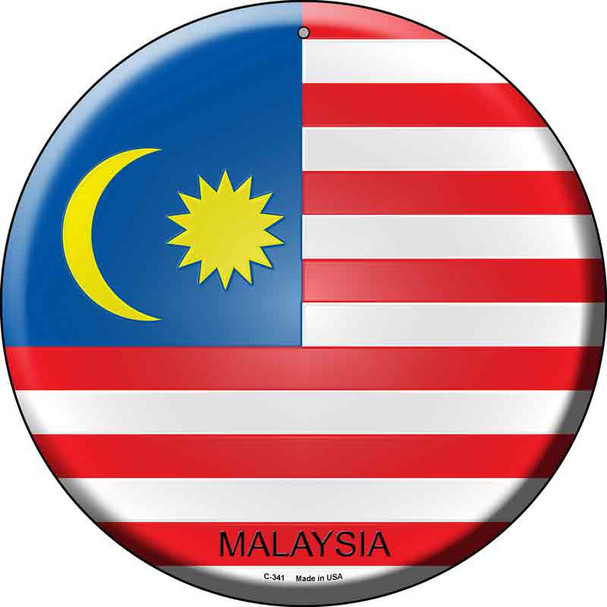 Malaysia Country Wholesale Novelty Metal Circular Sign