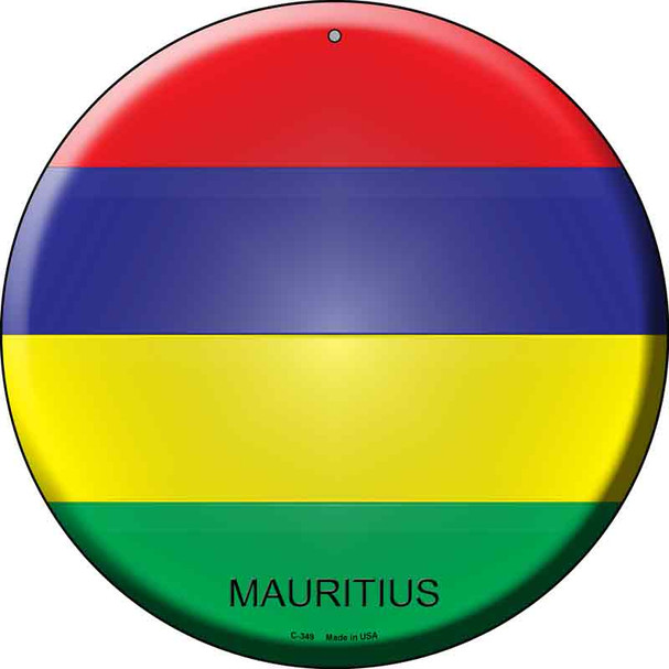 Mauritius Country Wholesale Novelty Metal Circular Sign