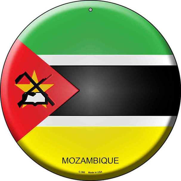 Mazambique Country Wholesale Novelty Metal Circular Sign