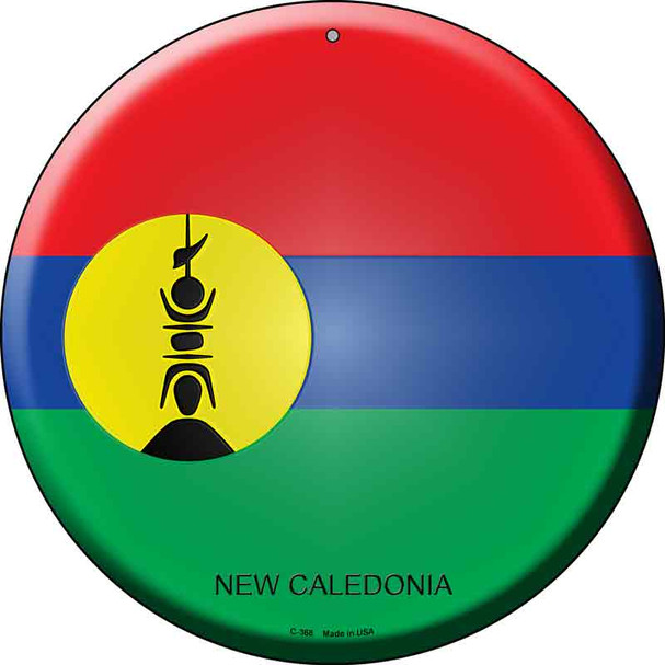 New Caledonia Country Wholesale Novelty Metal Circular Sign