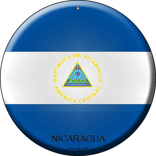 Nicaragua Country Wholesale Novelty Metal Circular Sign