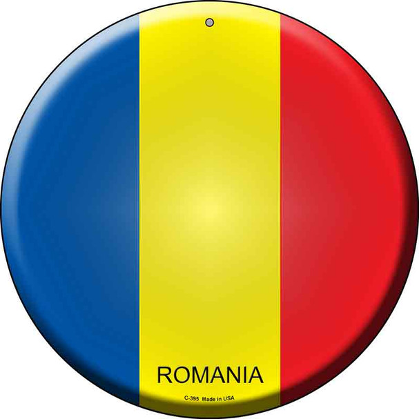 Romania Country Wholesale Novelty Metal Circular Sign