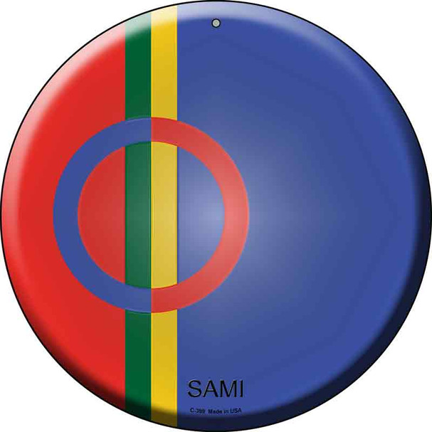 Sami Country Wholesale Novelty Metal Circular Sign