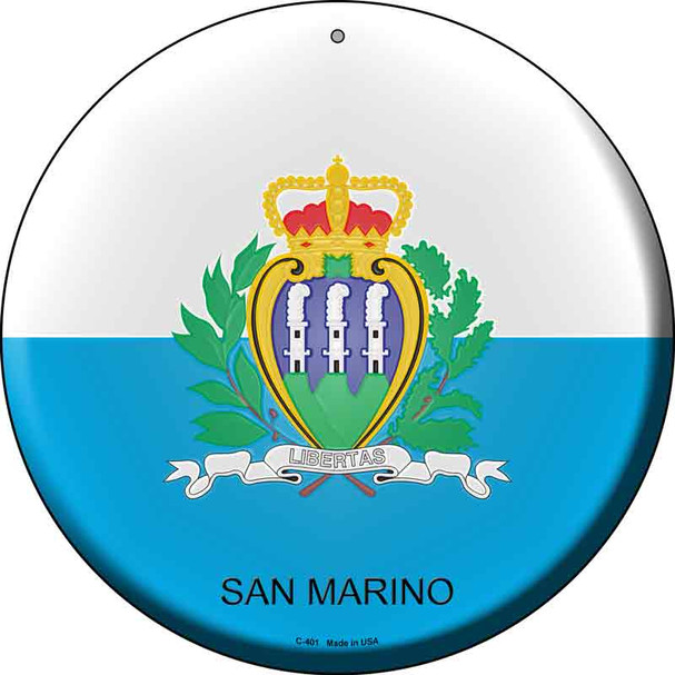 San Marino Country Wholesale Novelty Metal Circular Sign